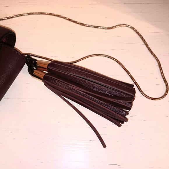 BEAUTIFUL KATE SPADE NY BURGUNDY SHOULDER BAG - Picture 4 of 9